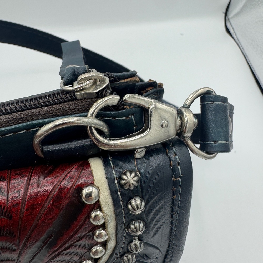 *NEW* AMERICAN WEST WOMEN'S TEXAS TWO-STEP MINI CROSSBODY BAG LEATHER PURSE - Picture 13 of 16